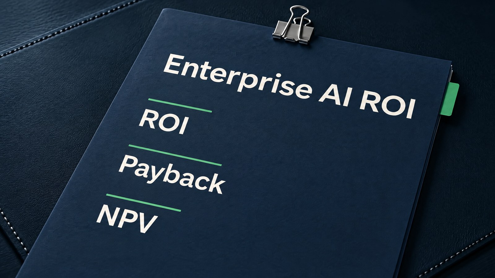 Enterprise AI ROI: A Framework for Building a CFO-Ready Business Case